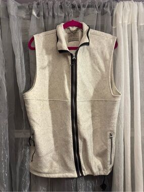 Vintage Bugle Boy Cream L Vest Jacket